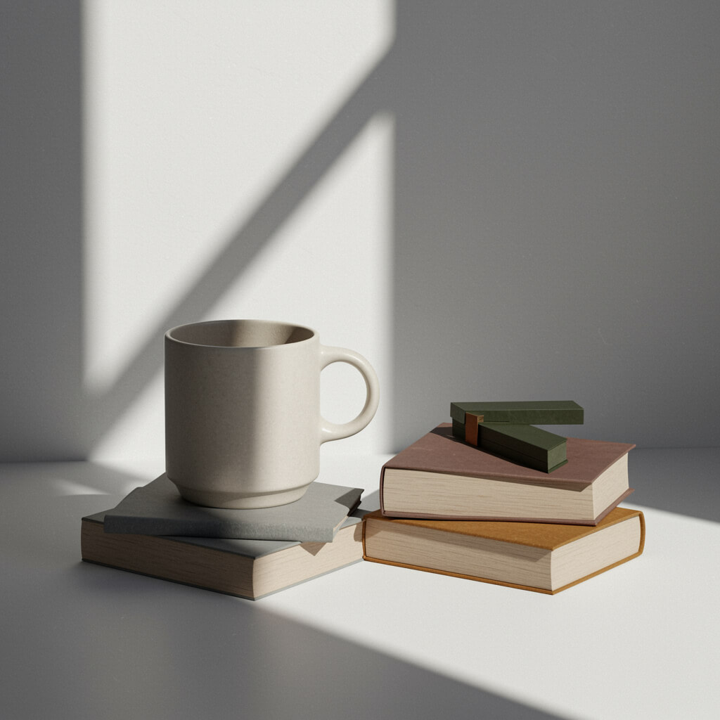 Bodegón libros IA